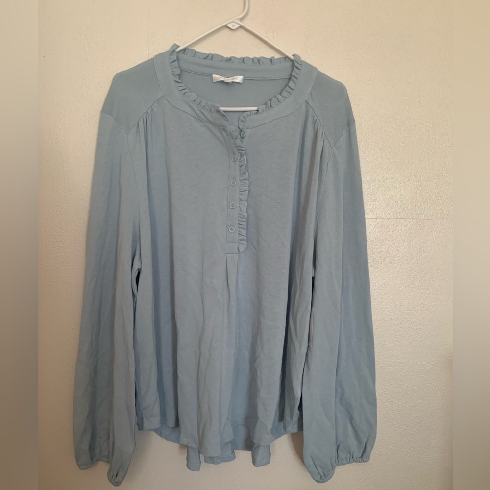 NWT Light Blue Soft Blouse
